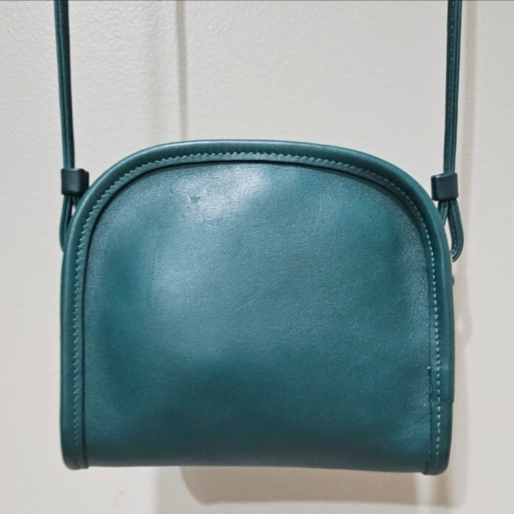 Vintage Coach Abbie Zip Crossbody Shoulder Bag Purse # 9017 ( Jade ) - Picture 10 of 14